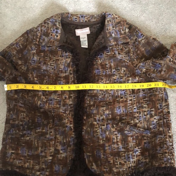 NWT TanJay Petites Brown and Purple Reversible Jacket - Picture 8 of 10